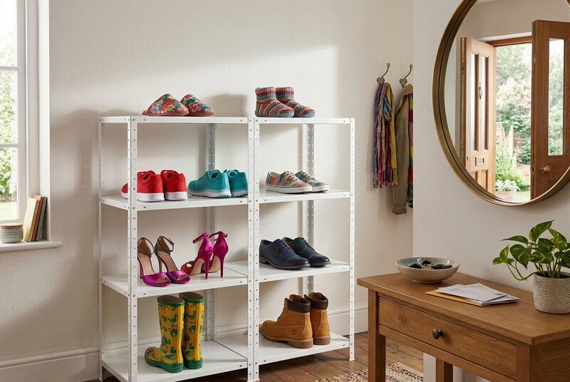 פתרונות אחסון לנעליים: כך תייצרו כניסה מאורגנת לבית בעזרת מדפים מודולריים וחזקים